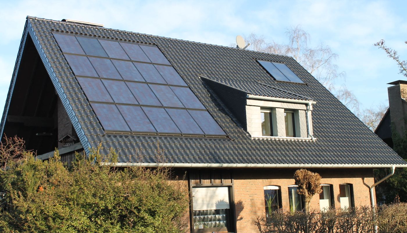 Solaranlage auf dem Dach